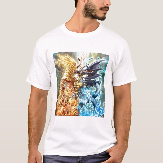Camiseta Dragão super do elemento (Frente)