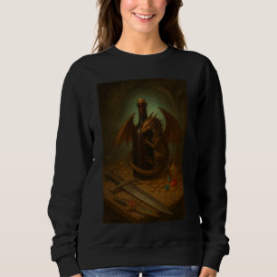 Camiseta Dragão Tini abraçando uma arte de fantasia de garr