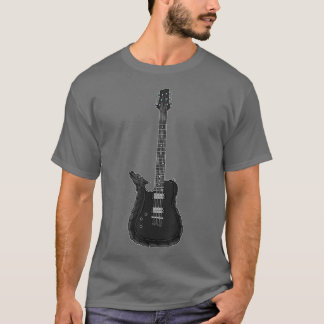 Camiseta Dragão Tocando Música Rock Guitarista Banda Ro