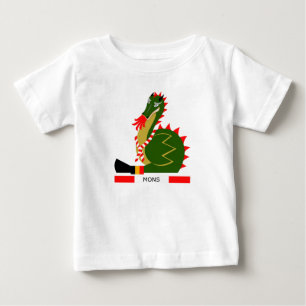 Camiseta Dragão Verde da cidade Mons, Bélgica