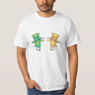 Camiseta Dragão Verde Dragão Amarelo Fada Fale Fantasia