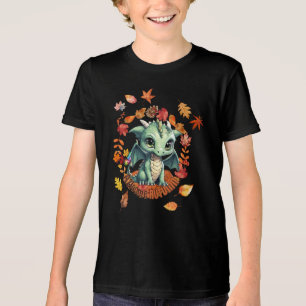 Camiseta Dragão Verde Fofo “Outono Incrível do Autismo” Des