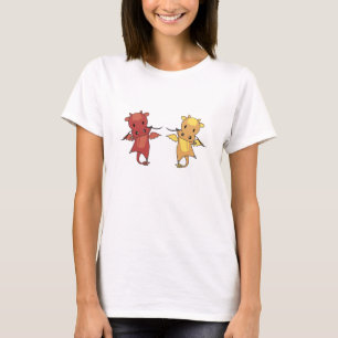 Camiseta Dragão Vermelho E Dragão Amarelo Fale Fantasia