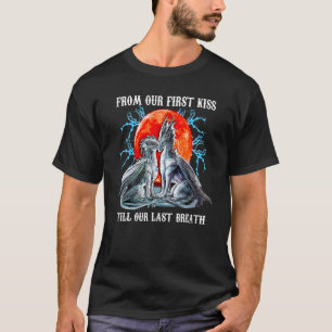 Camiseta Dragão Vintage Do Nosso Primeiro Beijo Até O Nosso