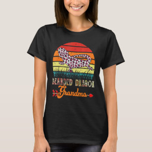 Camiseta Dragão-Vintage Vovó Flor Urso-Leopardo