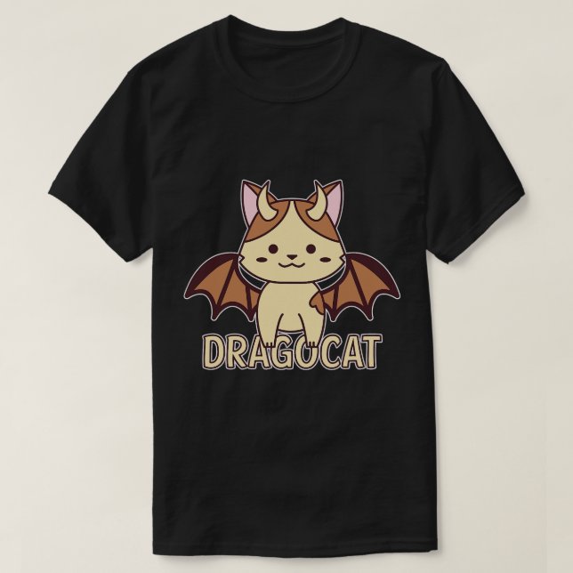 Camiseta Dragocat Dragocat Cat Dragon Dragon Slayer Dungeon (Frente do Design)