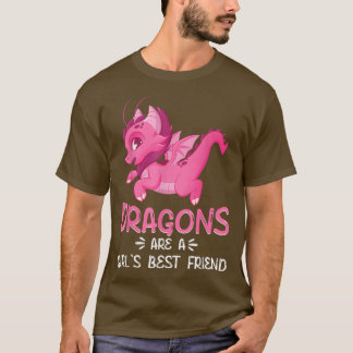 Camiseta Dragões Bonitos São Um Dragão Mais Amigo Para Meni