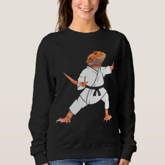 Camiseta Dragões cardeados fazendo Karate Samurai Ninja Liz