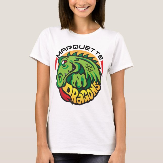 Camiseta Dragões de Marquette (w/Logo) (Frente)