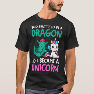 Camiseta Dragões E Unicórnios Podem Fazer Criaturas Míticas