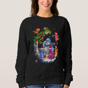 Camiseta Dragões Engraçados Brincam Com Snowman Dragon Xmas