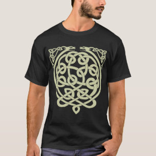 Camiseta Dragões Nó Celta - Preto e Branco