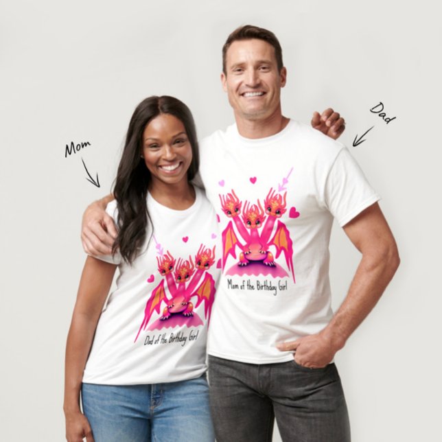 Camiseta dragões Rosa (Criador carregado)