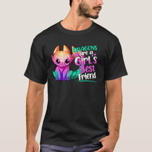 Camiseta Dragões são os melhores amigos para mulheres e gar