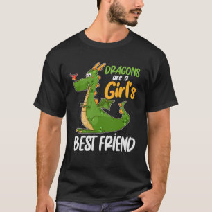 Camiseta Dragões são os melhores amigos para mulheres e hom