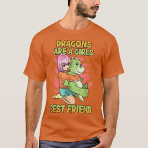 Camiseta Dragões São Um Anime Mais Amigo Para Meninas