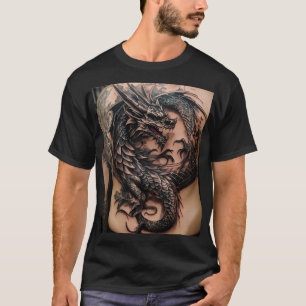 Camiseta DragõesT-Shirts inspirados na tatuagem para rebeld