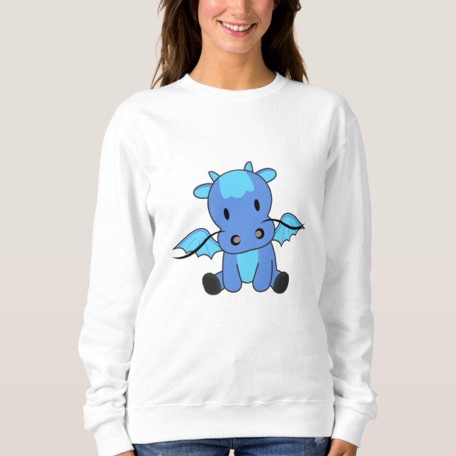 Camiseta Dragon Blue Fairy Tale Fantasy Cuide (Frente)