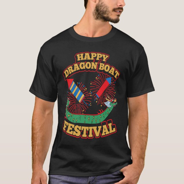 Camiseta Dragon Boat Racing For Dragon Boat Paddler Drummer (Frente)