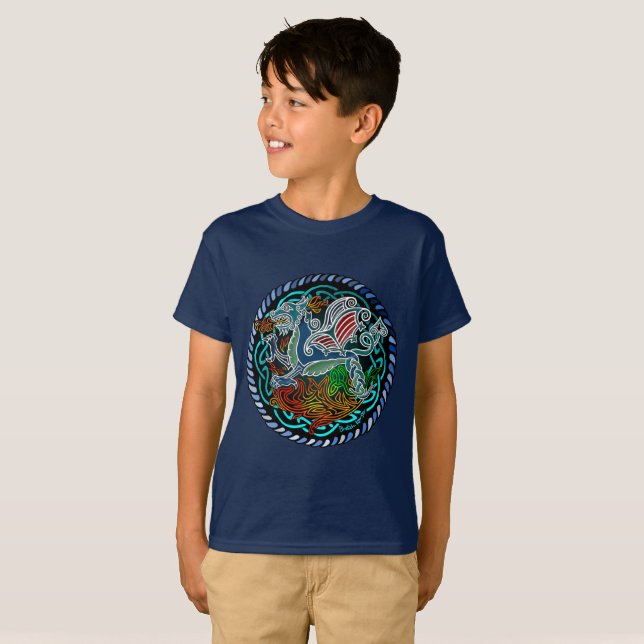 Camiseta Dragon celtique (Frente Completa)