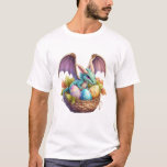 Camiseta Dragon Easter Day Loves Collecting Easter Eggs Dra<br><div class="desc">Dragon Easter Day Loves Collecting Easter Eggs Dragons Kids T-Shirt</div>