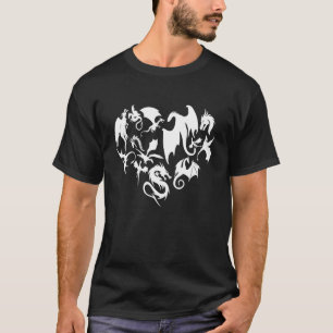 Camiseta Dragon Heart Fantasy Book Nerd Dragões Geeks Rapar