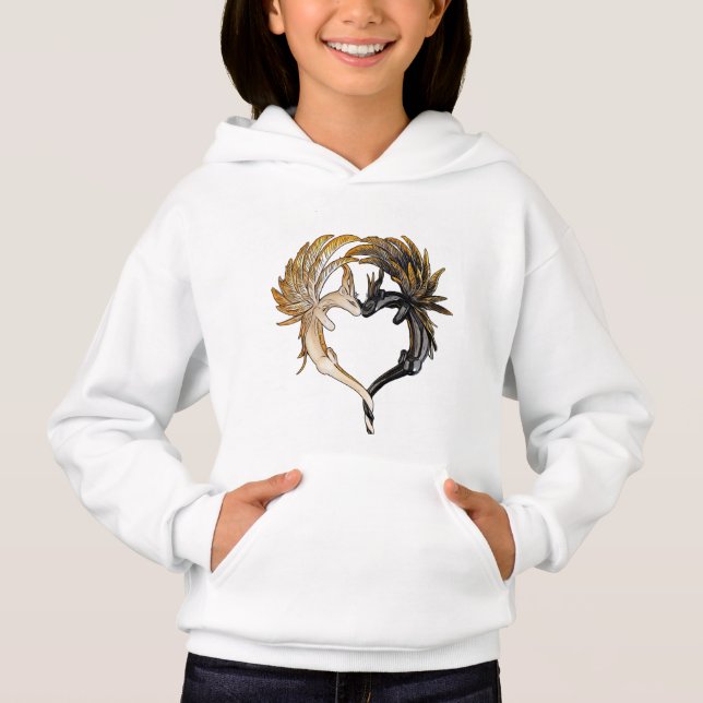 Camiseta Dragon Heart Kids Hoodie (Frente)
