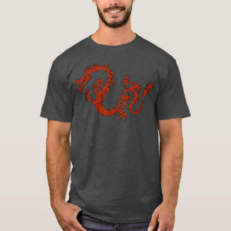 Camiseta Dragon Japan Retro Style Asia Mosaic Dragon T-Shir