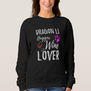 Camiseta Dragon Li Hugger Wine Lover Cat Mãe Ou Pai