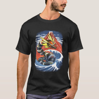 Camiseta Dragon Maki Sushi Lair No Japão Red Monte Fuji E