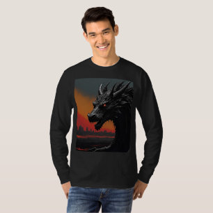 Camiseta Dragon Noir: Arte Retroativa Exclusiva