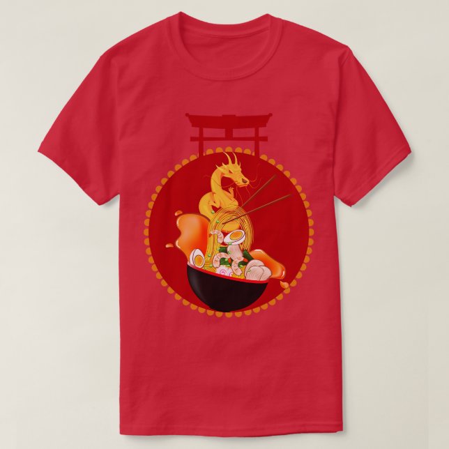 Camiseta Dragon Ramen Bowl (Frente do Design)