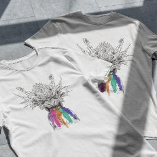 Camiseta Dragon Roaring Rainbow
