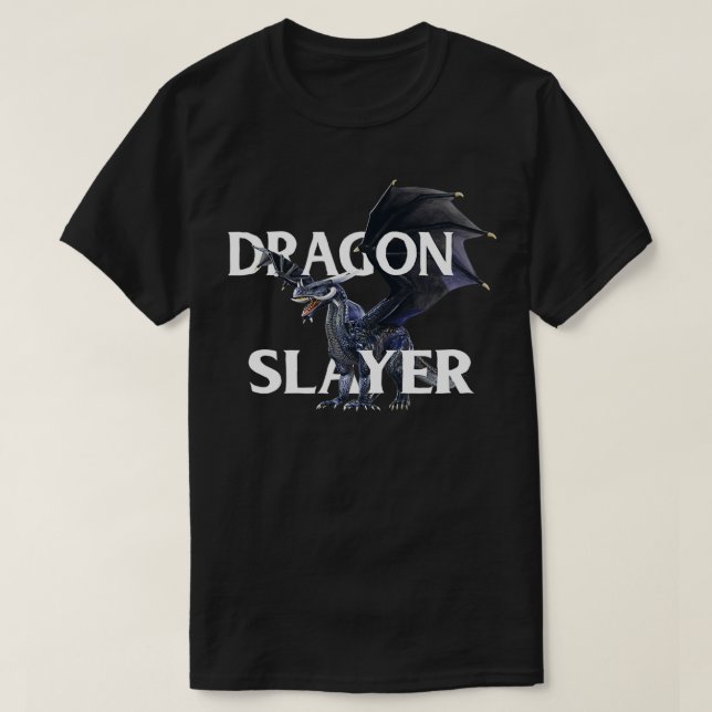 Camiseta Dragon Slayer Fantasy RPG (Frente do Design)