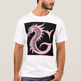 Camiseta Dragon Styled Letter G, Dragon Alphabet, Monogram