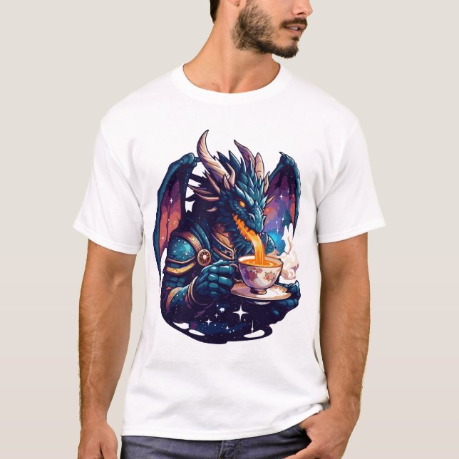 Camiseta Dragon Teatime | Dragão — Chá (Frente)