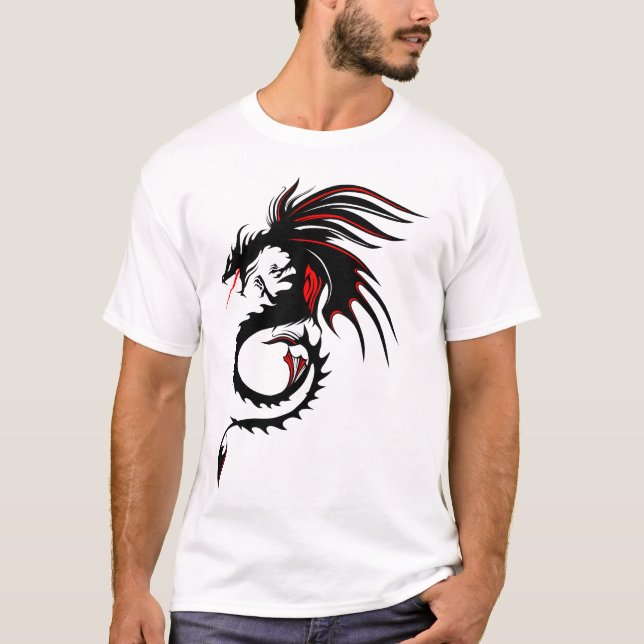 Camiseta dragon tribal 303_o (Frente)
