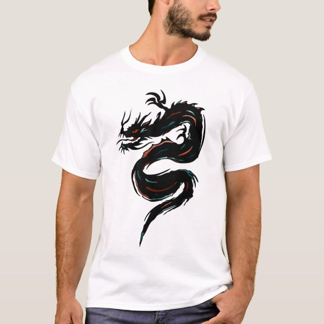 Camiseta dragon tribal 504_S (Frente)