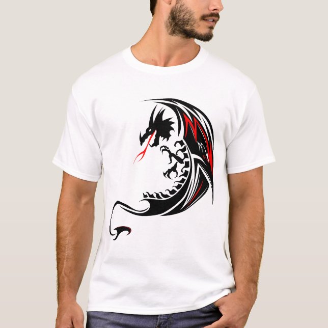 Camiseta dragon_tribal_tatouage_forme_2004  (Frente)