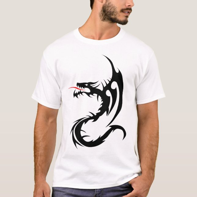 Camiseta dragon_tribal_tatouage_forme_2004_oo_y (Frente)