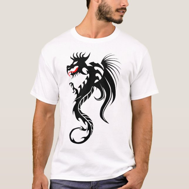 Camiseta dragon_tribal_tatouage_forme_2004_oooo_y (Frente)