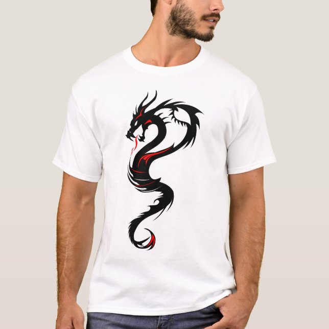 Camiseta dragon_tribal_tatouage_forme_2004_oooooooo_y (Frente)
