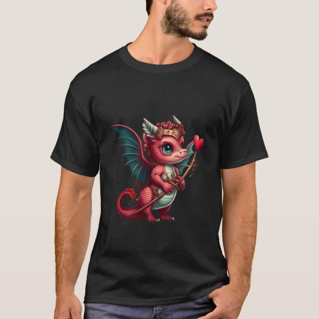Camiseta Dragon Valentine's Day Dragons  Dragon  Dragon  14 (Frente)