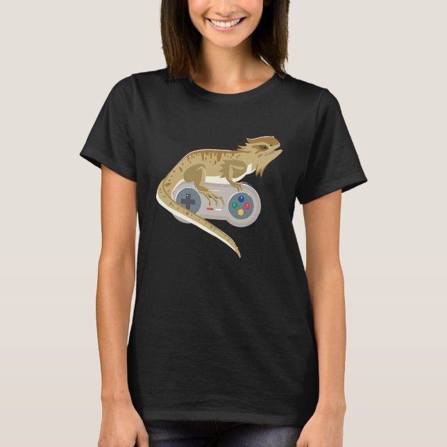 Camiseta Dragon Video Game Controller Reptiles Game (Frente)