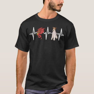 Camiseta Dragon Wire Do Terrier Hearbeat Dog Lover