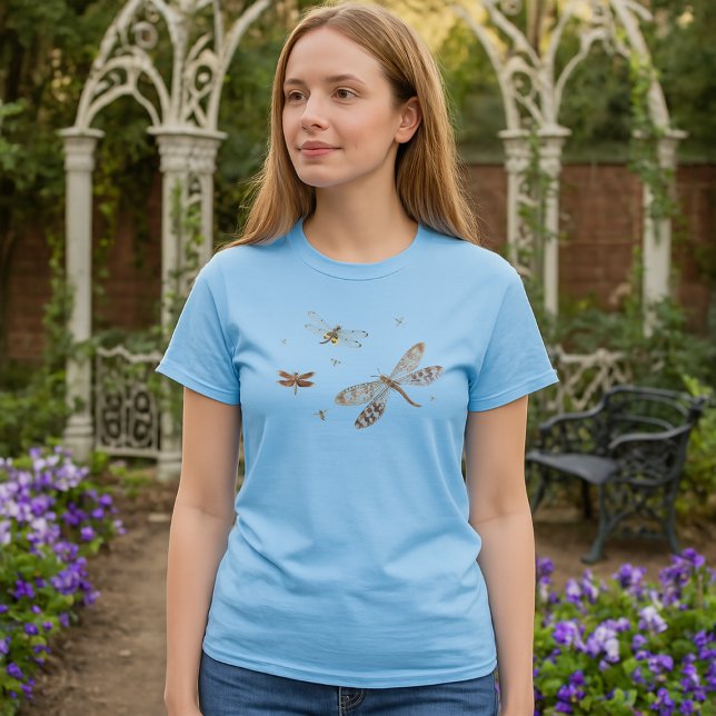 Camiseta Dragonflies 18th century art (Criador carregado)
