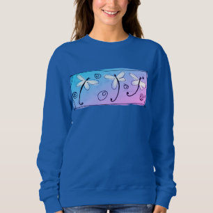 Camiseta Dragonflies dançantes Wearable Abstrato Art
