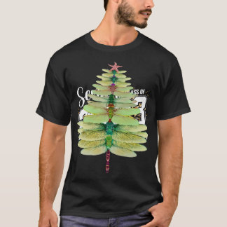 Camiseta Dragonfly Árvore De Natal Funny Dragonfly Amantes