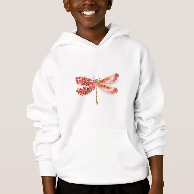 Camiseta Dragonfly com joalheria sakura (Frente)