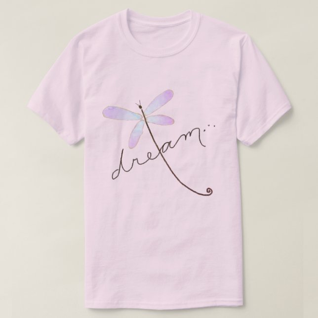 Camiseta Dragonfly Dream Abstrato Art Original (Frente do Design)